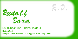 rudolf dora business card